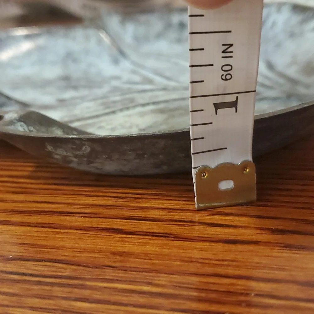 Patina Metal Candle Holder / Tray